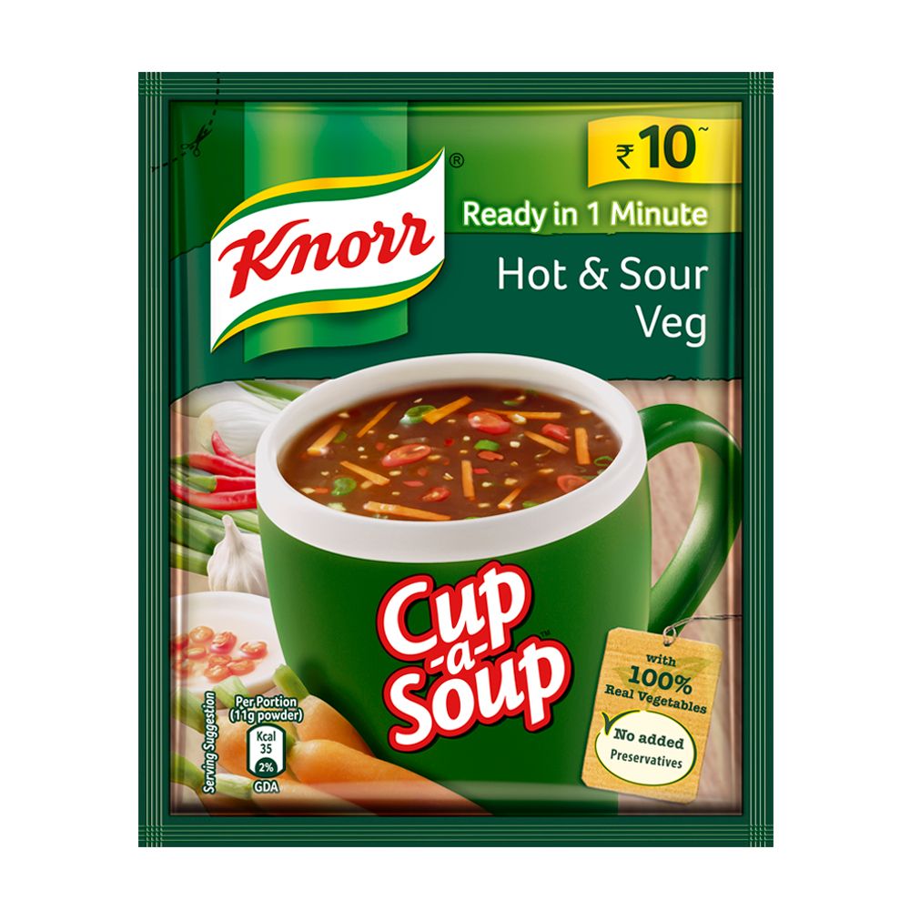 Knorr (Rs.10) Cup A Soup - Hot & Sour Veg, 11g