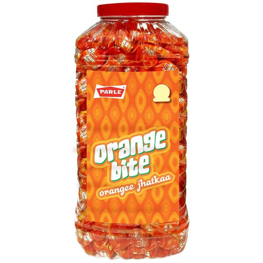 Parle (50p) Candy Jar - Orange Bite, 2.89g (Set of 1600)