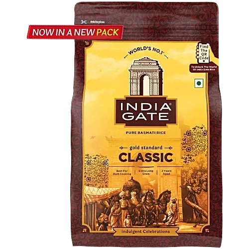 India Gate Traditional Pure Basmati Rice, 1kg