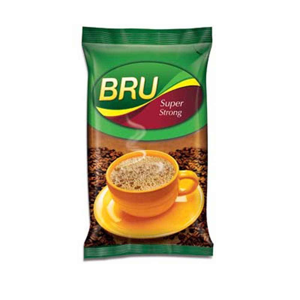 Bru Instant Coffee Powder Pouch - Super Strong, 100g (57% Coffee 43% Chicory)