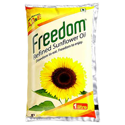 Freedom Refined Sunflower Oil Pouch, 1L