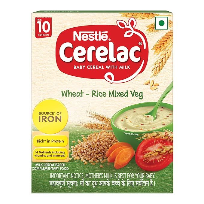 Nestle Cerelac Stage-3 Baby Cereal - Wheat Rice Mixed Veg, 300g