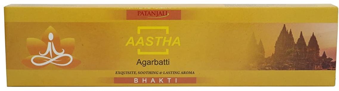 Patanjali Aastha Agarbatti - Bhakti, 75g